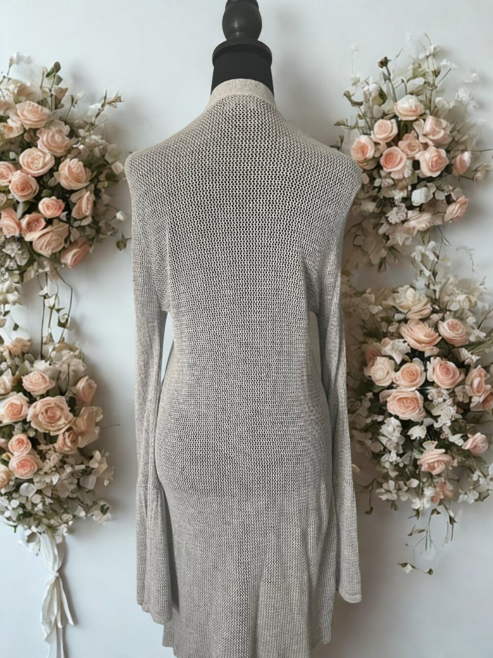 Silver Ruffled Sleeve Sweater - Picture 5 of 5